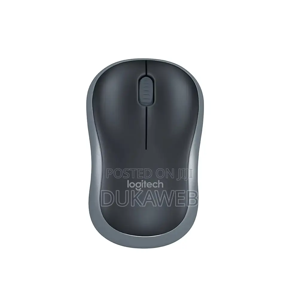 Logitech M185 Wireless Mouse (Gray/Red/Blue) – Brand New