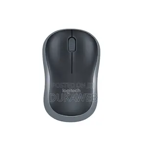 Logitech M185 Wireless Mouse (Gray/Red/Blue) – Brand New