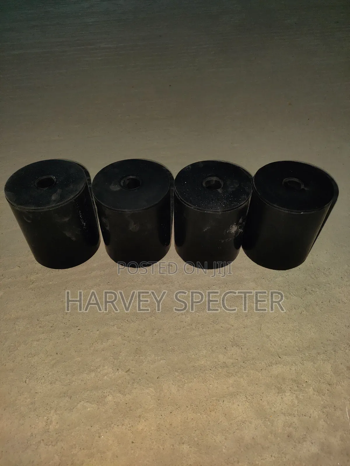 Rubber Black Bush, Vibrated Block Machine.