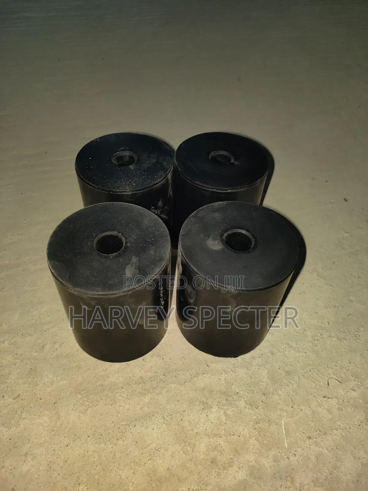 Rubber Black Bush, Vibrated Block Machine.