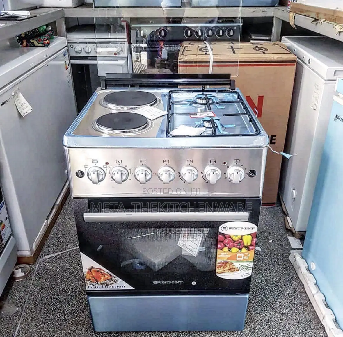 Westpoint Cooker 2 Gas 2 Electric Plate + Electric Oven 60 X 60cm