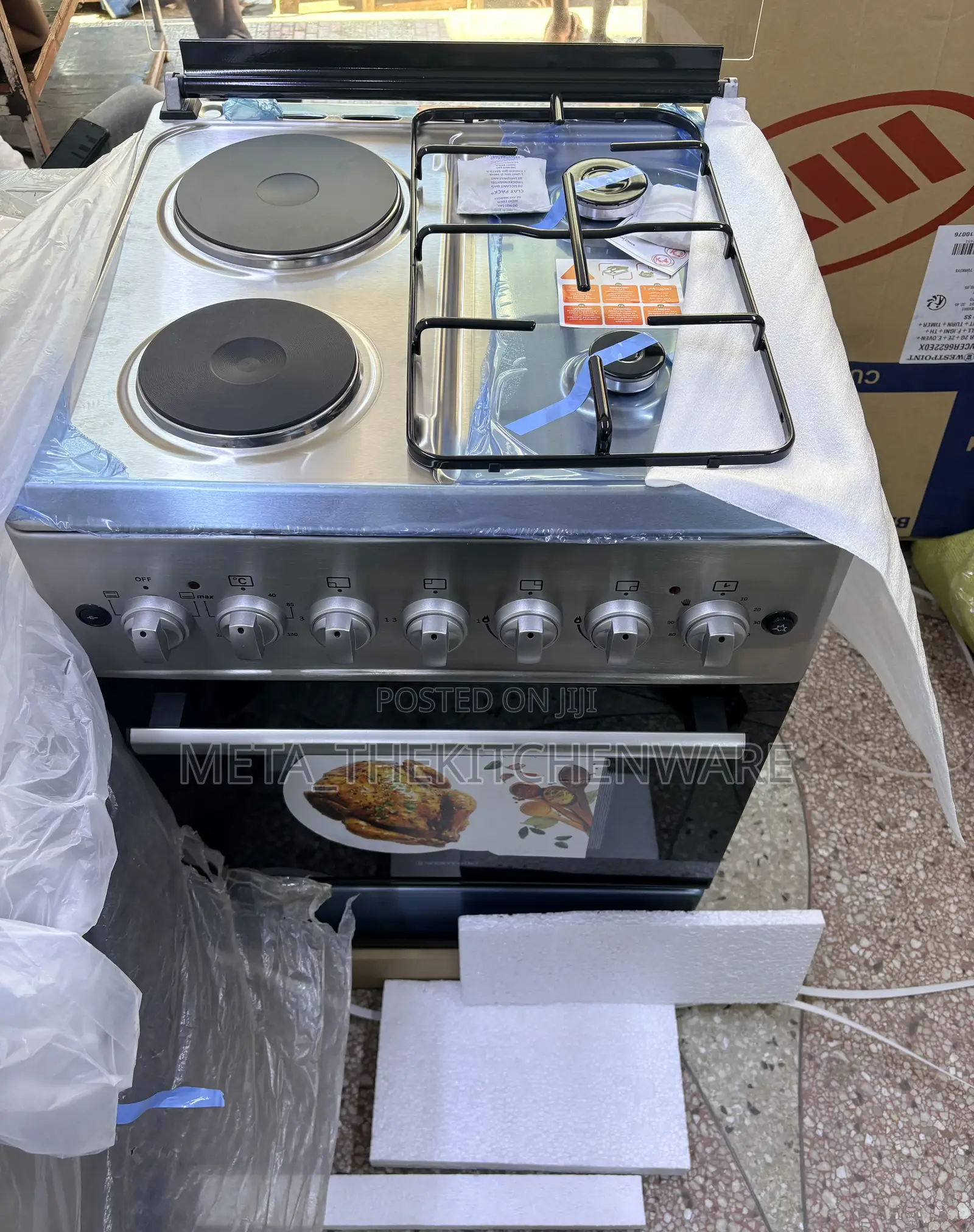 Westpoint Cooker 2 Gas 2 Electric Plate + Electric Oven 60 X 60cm