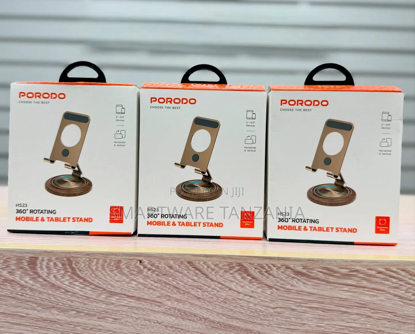 Porodo Hs23 360° Rotating Stand - Mobile Tablet Holder Desktop