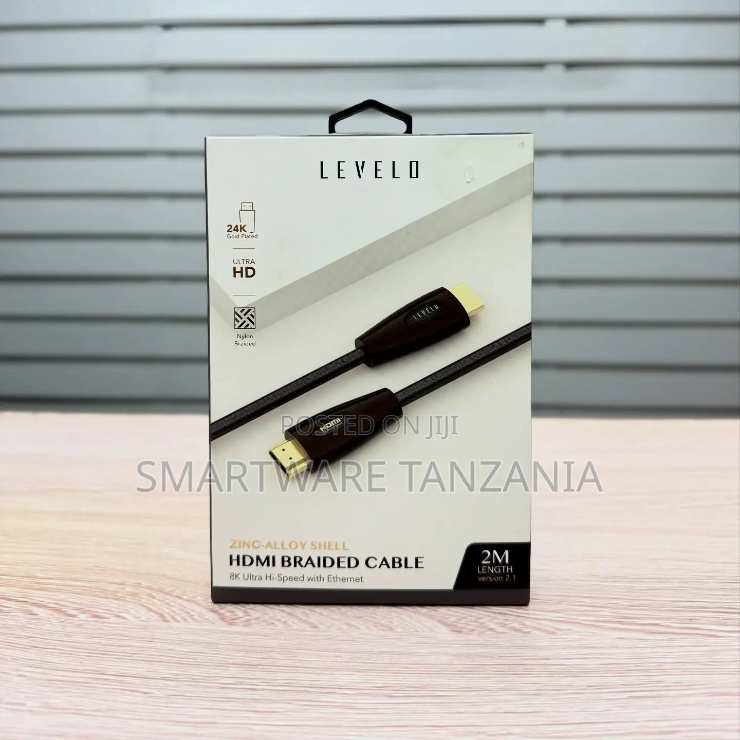 Level D 2m Hdmi Cable - Ultra Hd Nylon Braided Gold Plated