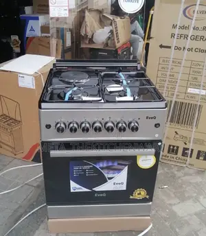 Evoq Cooker 3 Gas 1 Electric Plate + Electric Oven 60x60cm