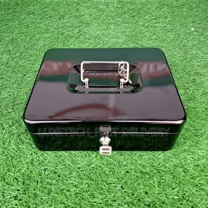 Portable Money Box For Cash Saving Locking Cash Box With Money Tray