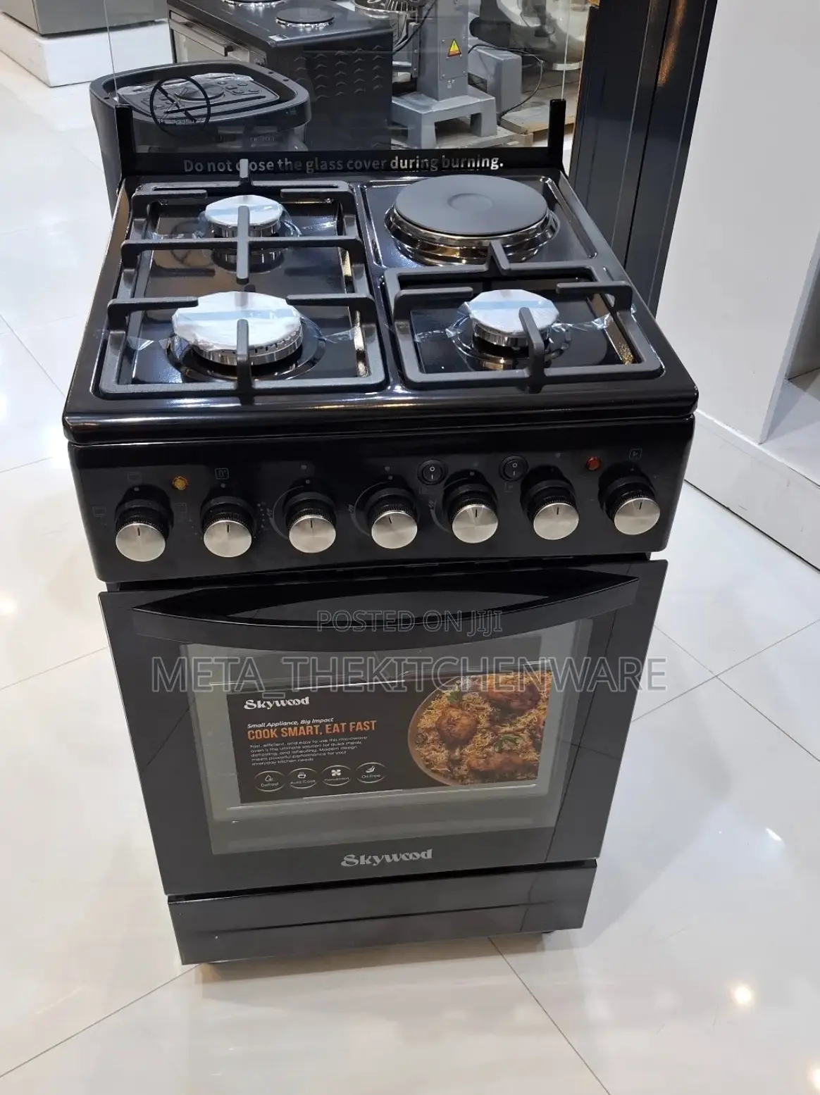 Skywood Cooker 3 Gas + 1 Electric Plate + Electric Oven (50x50)Cm