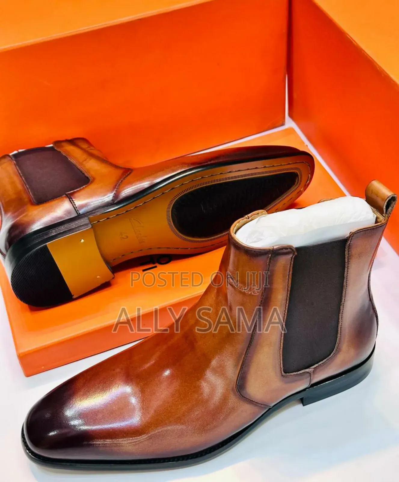Men's Boots Travolta Clark's Material Pure Leather