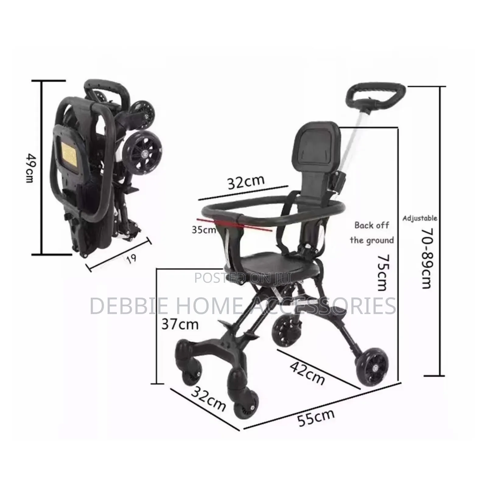 Lightweight Foldable Baby Stroller.