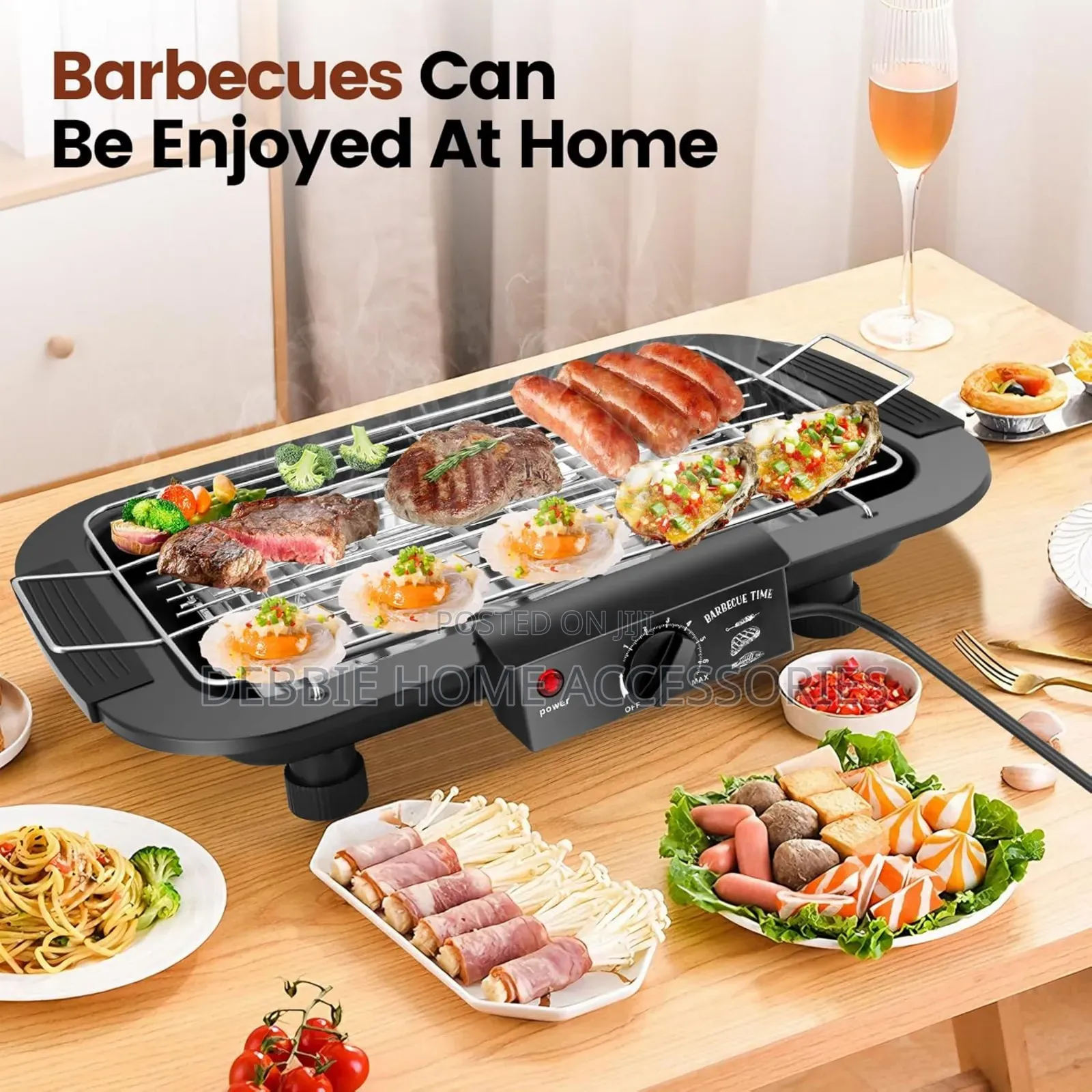 Electric Barbecue Grill (Portable Design)