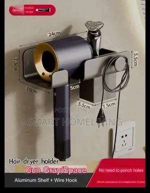 Stainless Steel Hair Dryer Holder