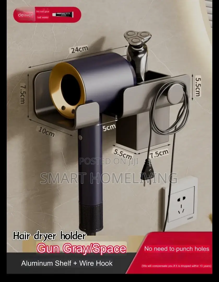 Stainless Steel Hair Dryer Holder