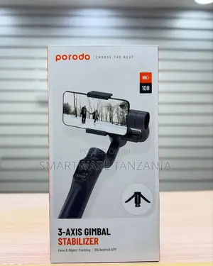 Porodo 3-Axis Gimbal Stabilizer - Face Object Tracking