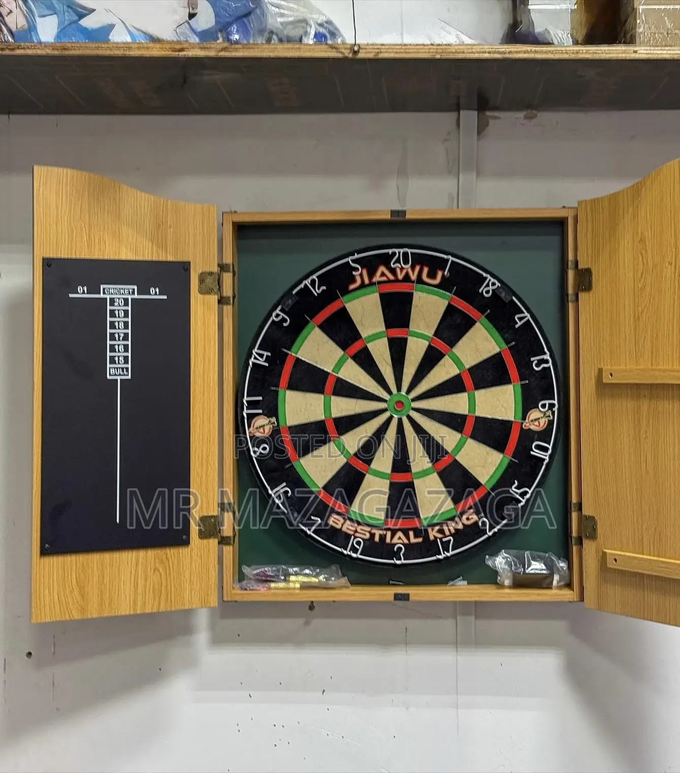 Darts Board With Cabinet