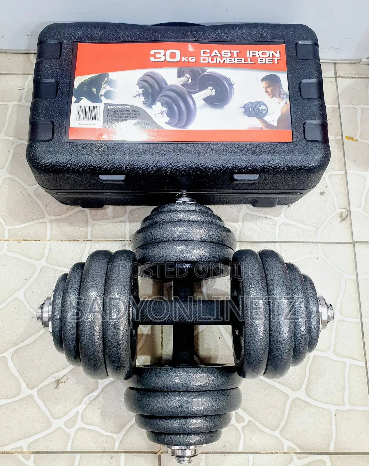 Cast Iron Dumbbell Set 30kg