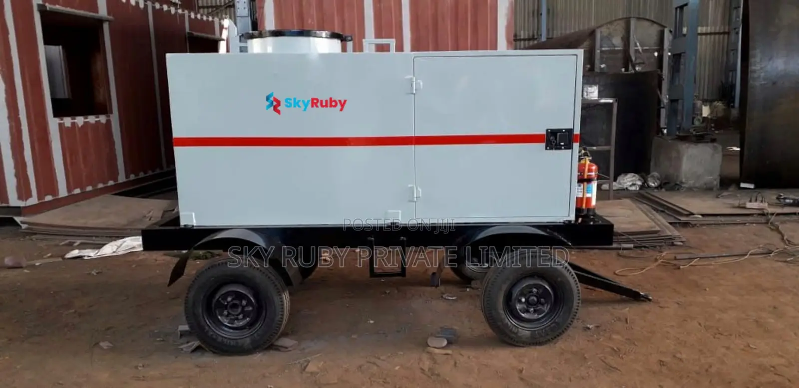 Mobile Diesel Tank With Dispenser and Trailer