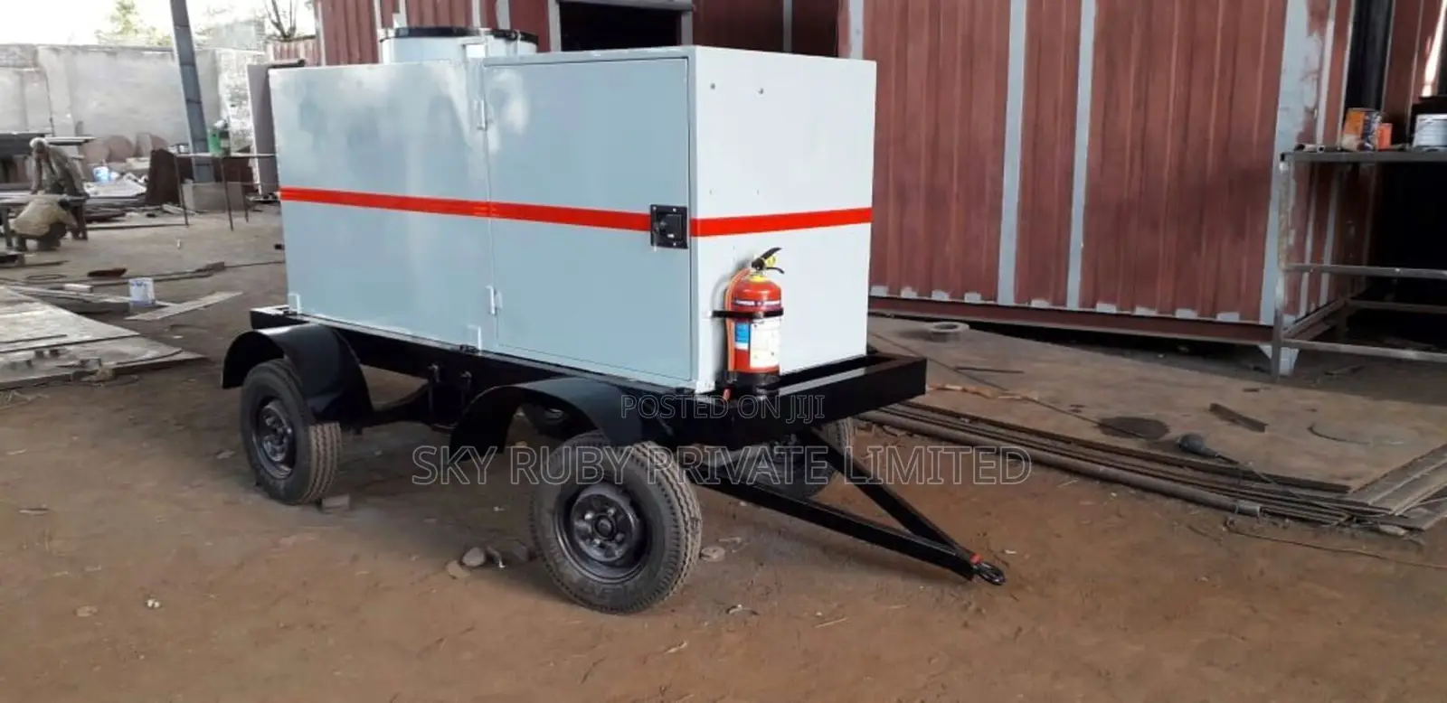 Mobile Diesel Tank With Dispenser and Trailer