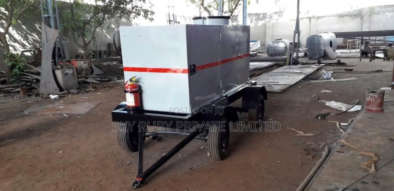 Mobile Diesel Tank With Dispenser and Trailer