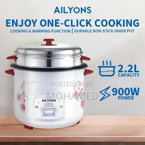 Ailyons Rice Cooker 2.2l