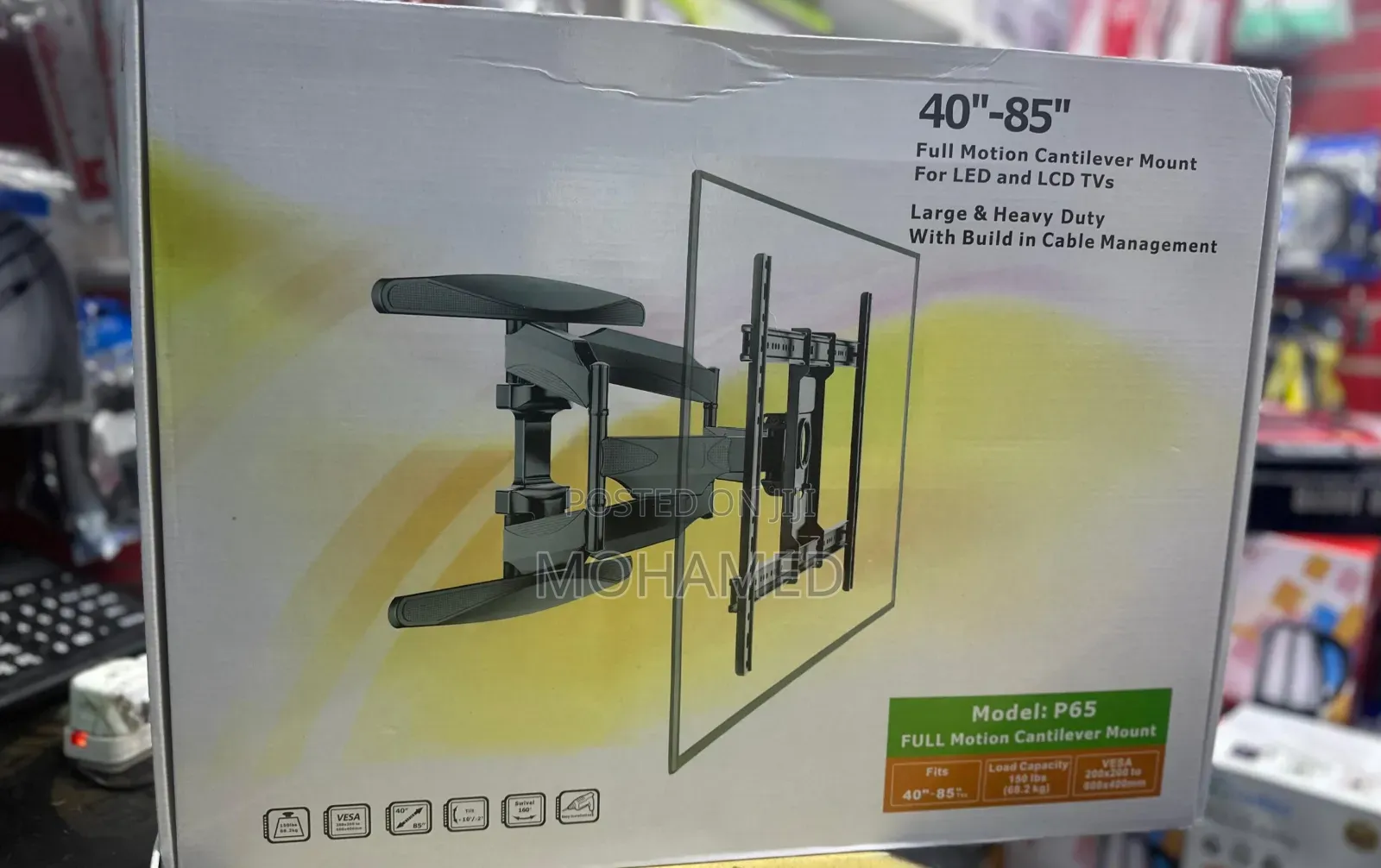 Blacket Nzito Heavy Tv Size 40" Hadi 85"