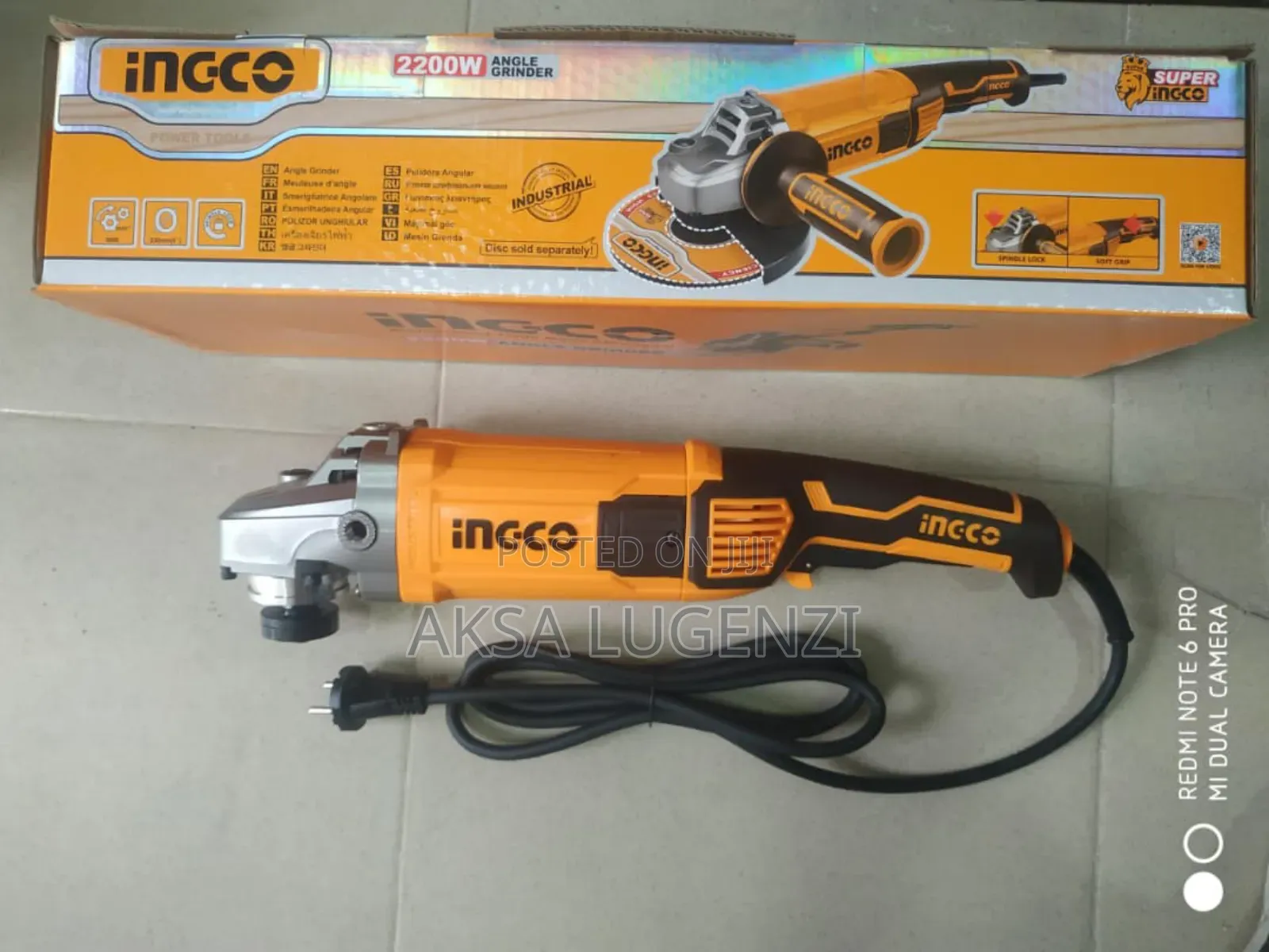 Brand New Ingco Angle Grinder 9inch 2200w