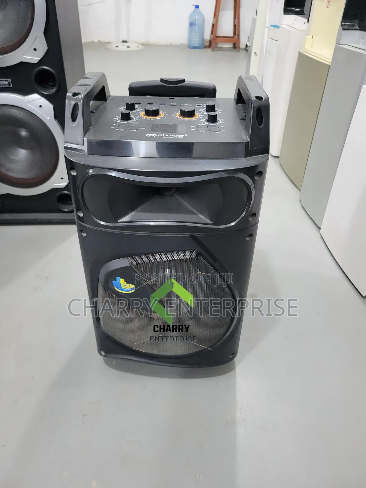 Aborder Rechargeable Speaker With Mic Spika Ya Kuchaji Ya Matangazo
