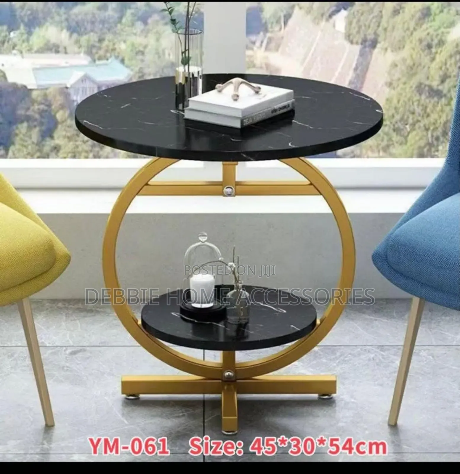 Modern Metal and Wood Ym-061 Side(45*30*54)Cm