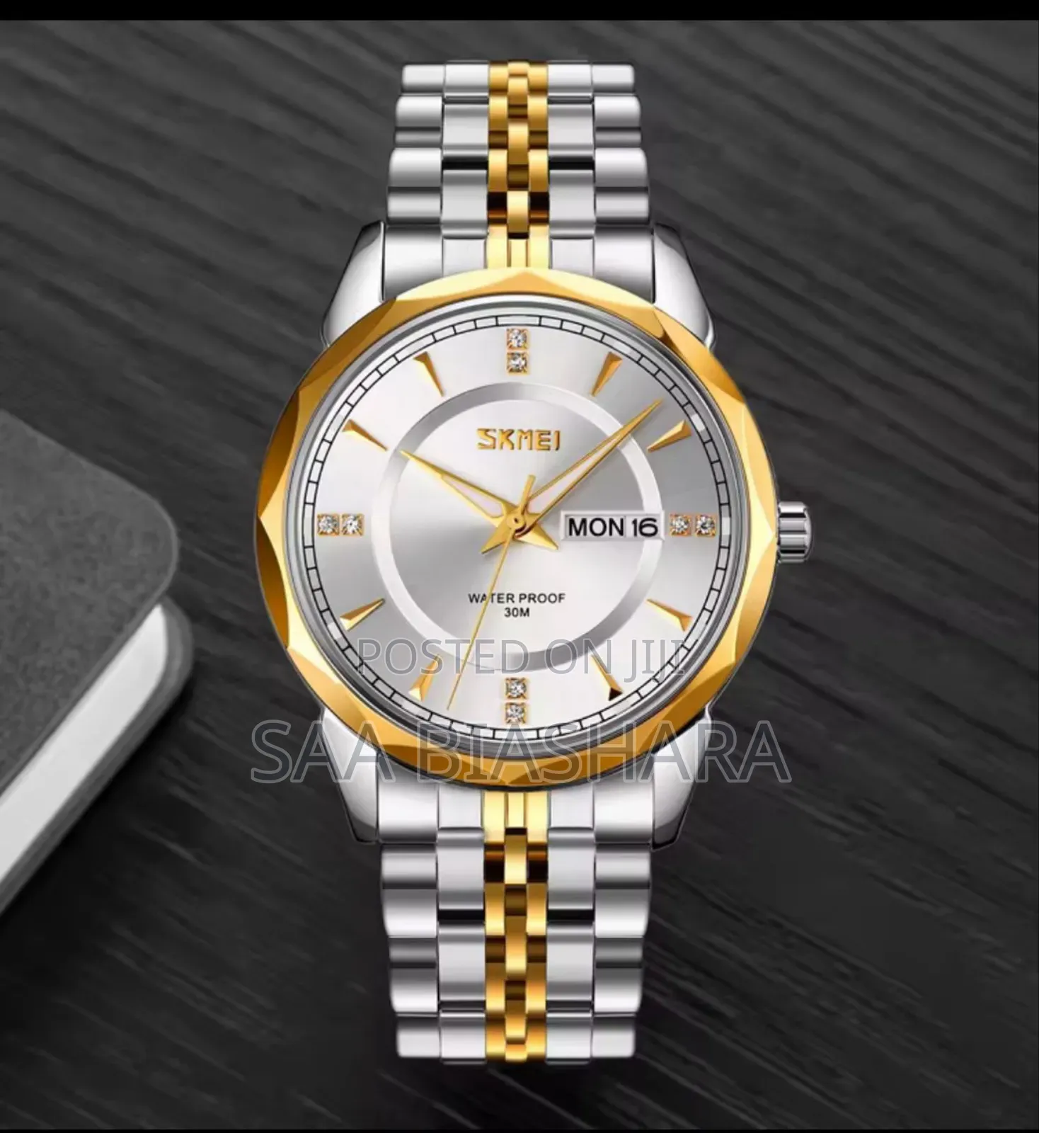 Skmei 9268 Gold and Silver