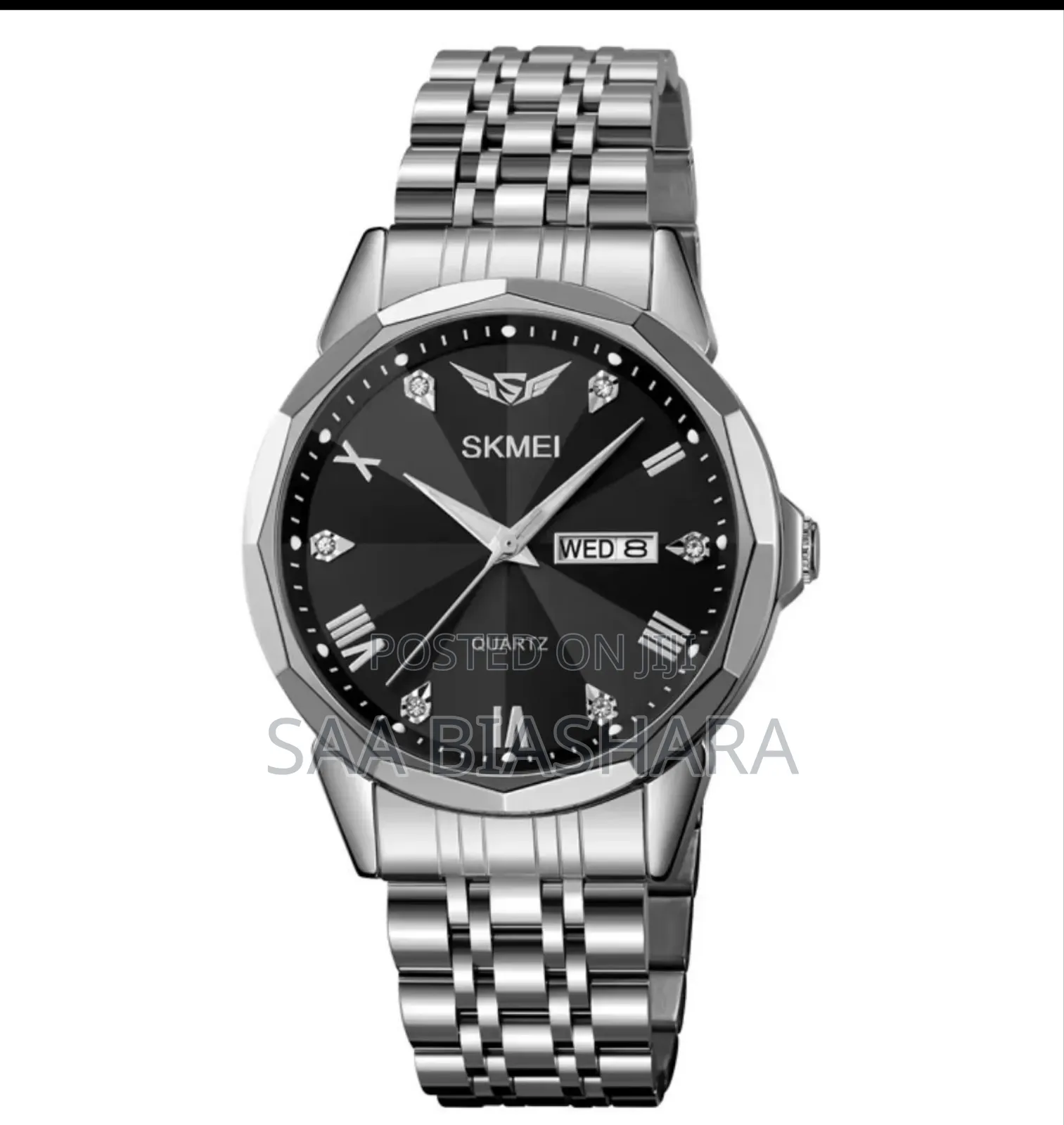 Skmei 9268 Stainless Steel Silver and Black