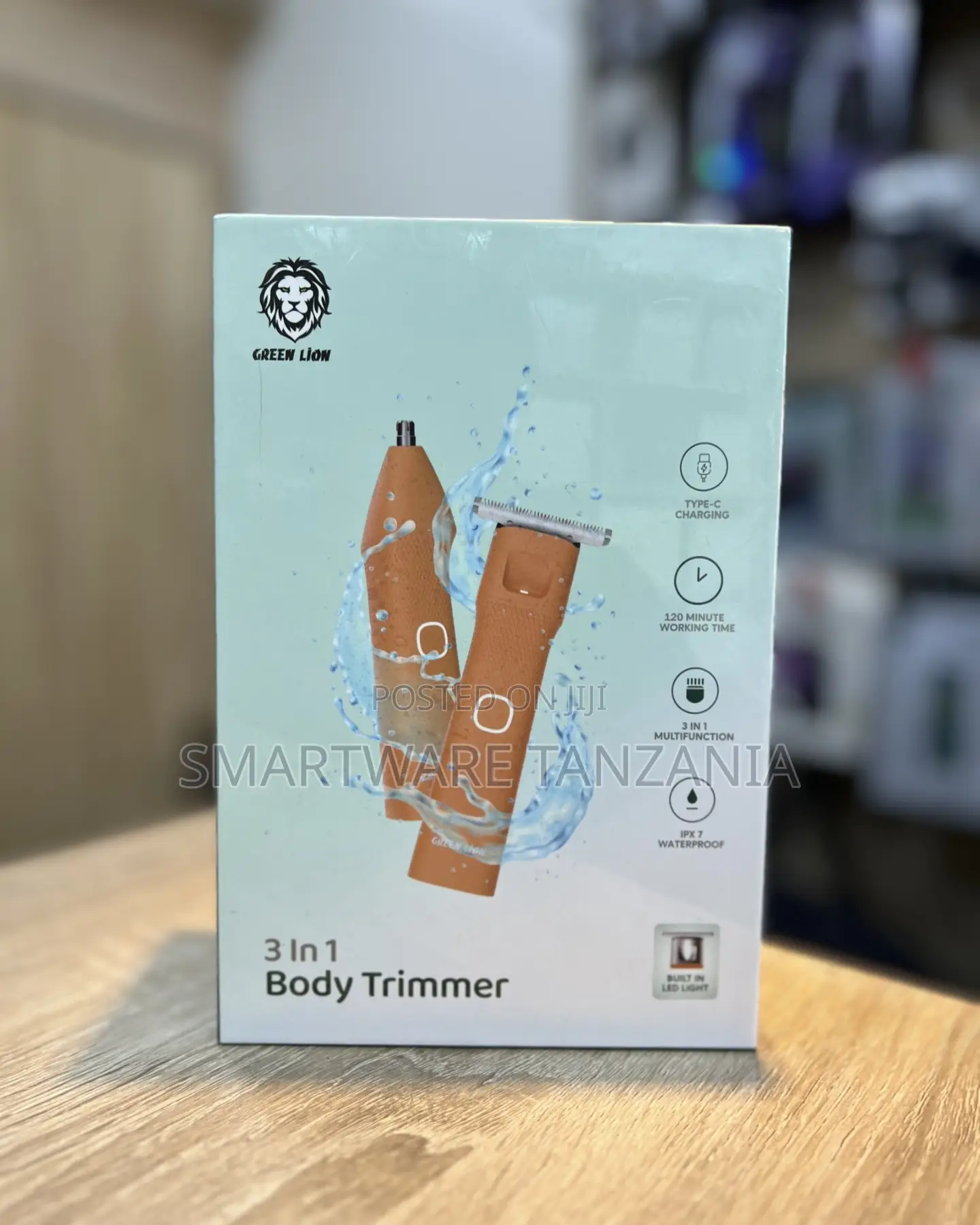 Green Lion 3-in-1 Body Trimmer Ipx7 Waterproof 120min Usb-C Charge