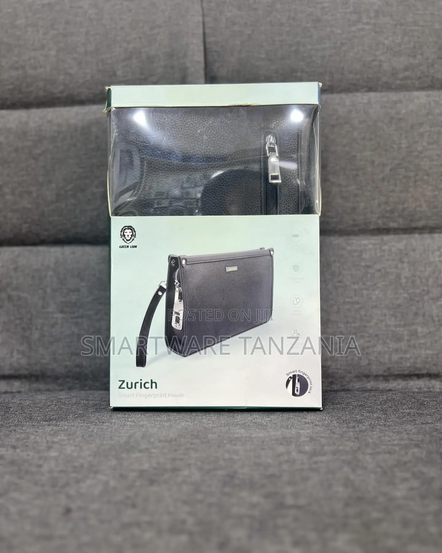 Green Lion Zurich Smart Fingerprint Pouch Security Wallet Anti-Theft