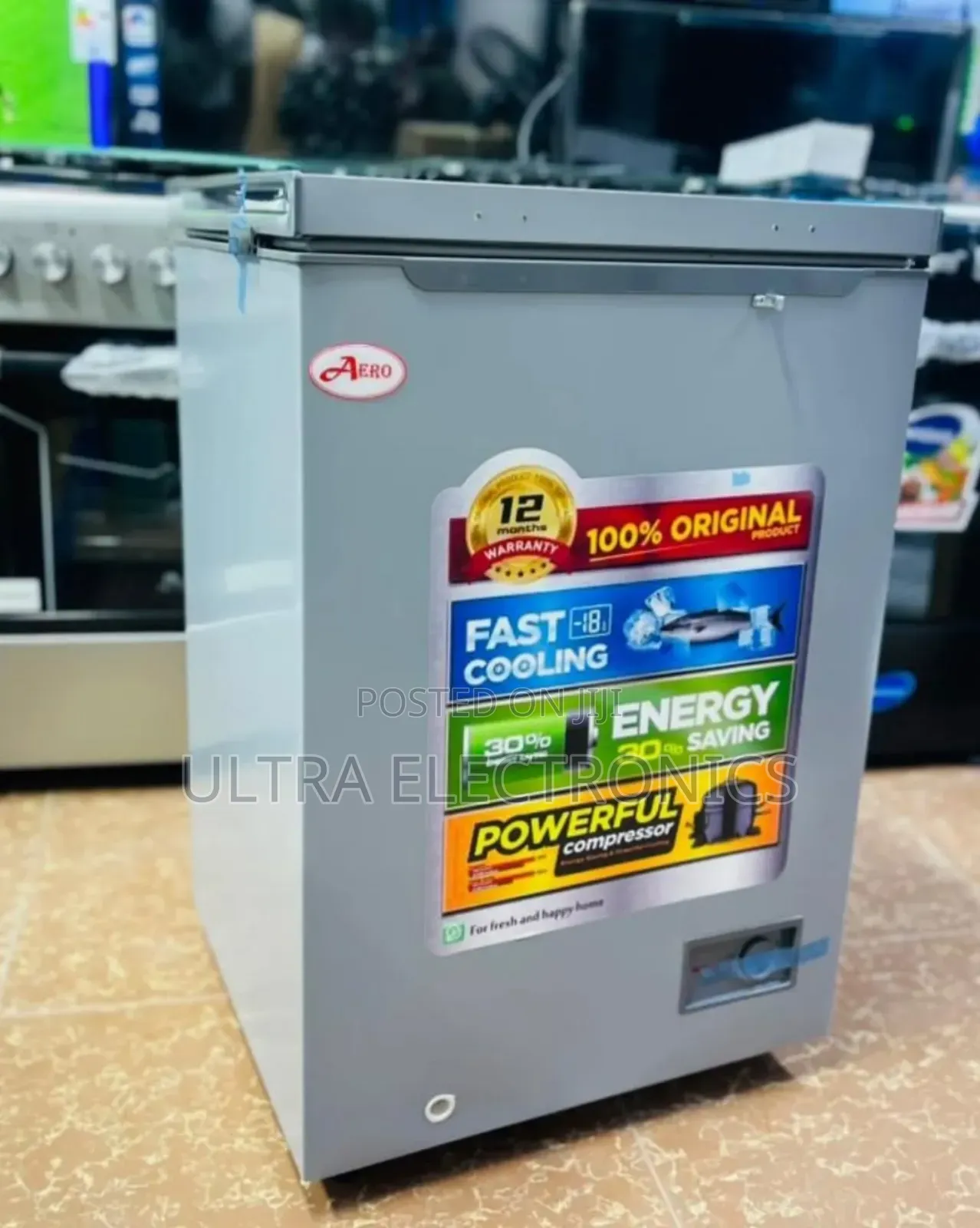 Aero Chest Freezer Yenye Uwezo MkubwaCapacity:-100l