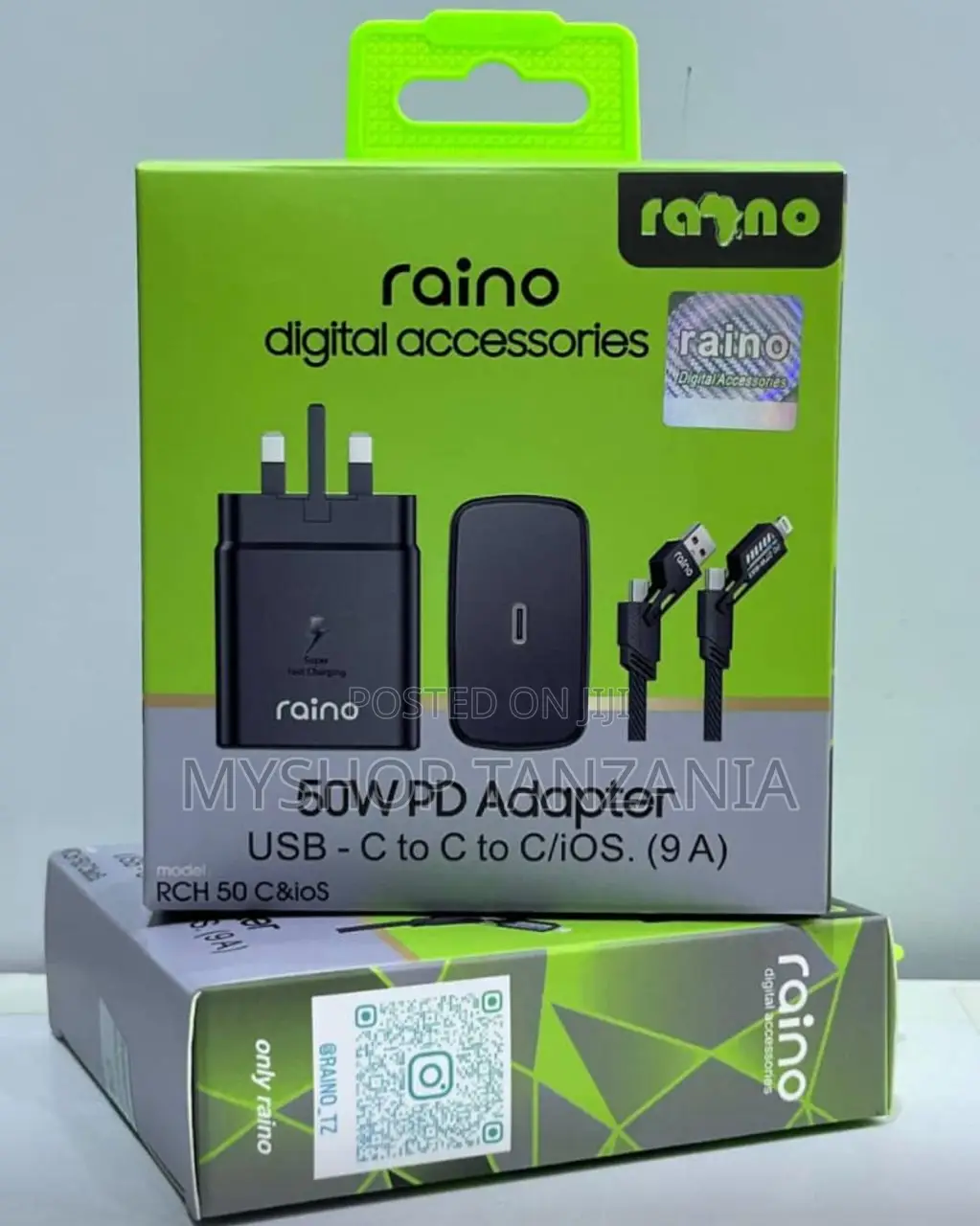 Raino 50w Pd Adapter Usb C to C 9a