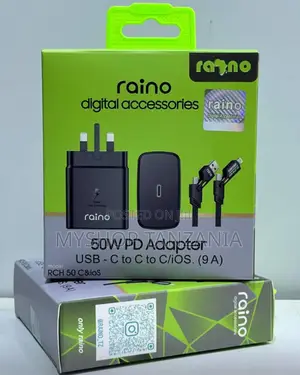 Raino 50w Pd Adapter Usb C to C 9a