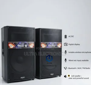 Aborder Powerful Professional Speakers Wireless Mic 99000w 15inch