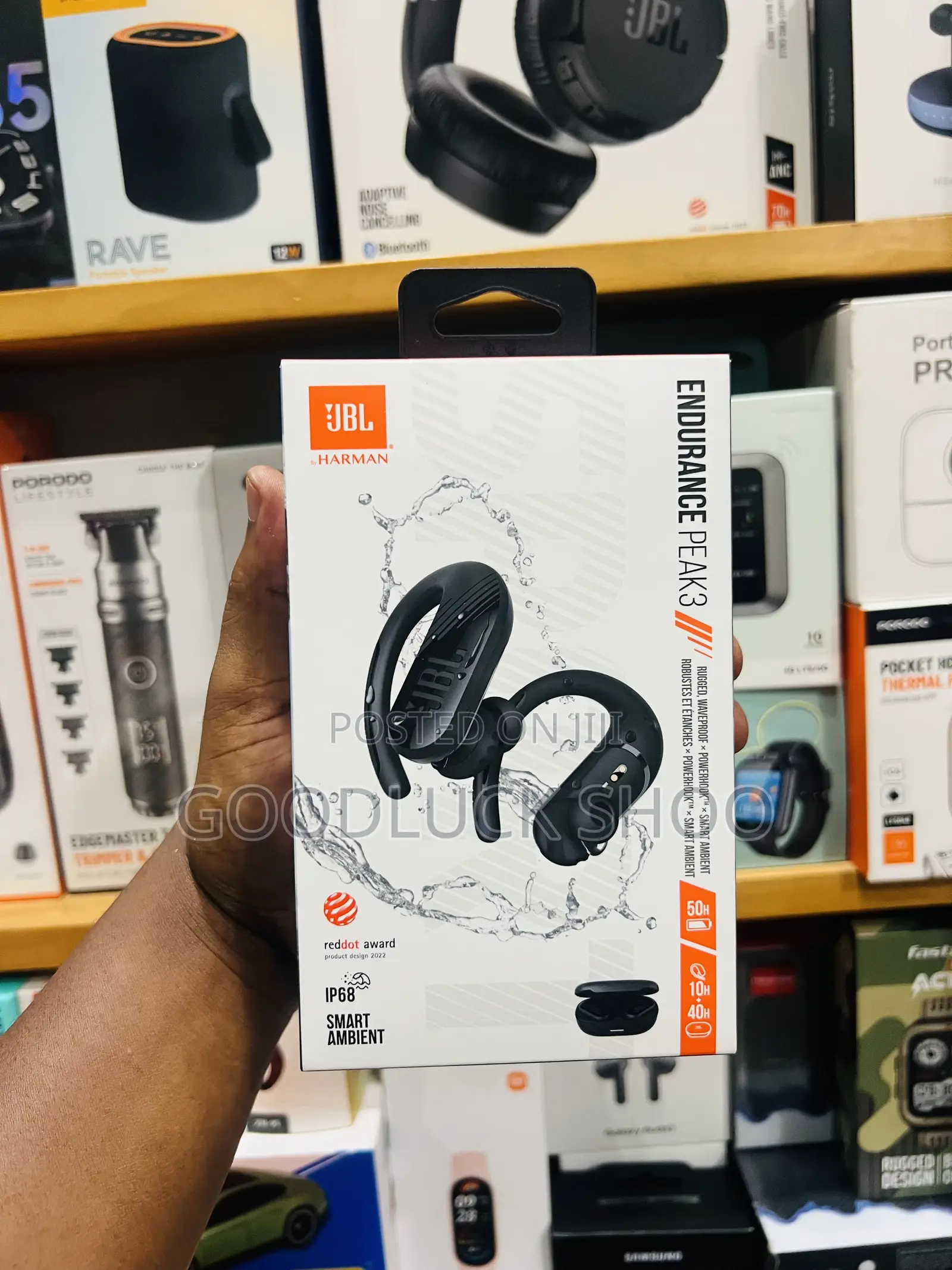 JBL Endurance Peak 3 Wireless Earbuds