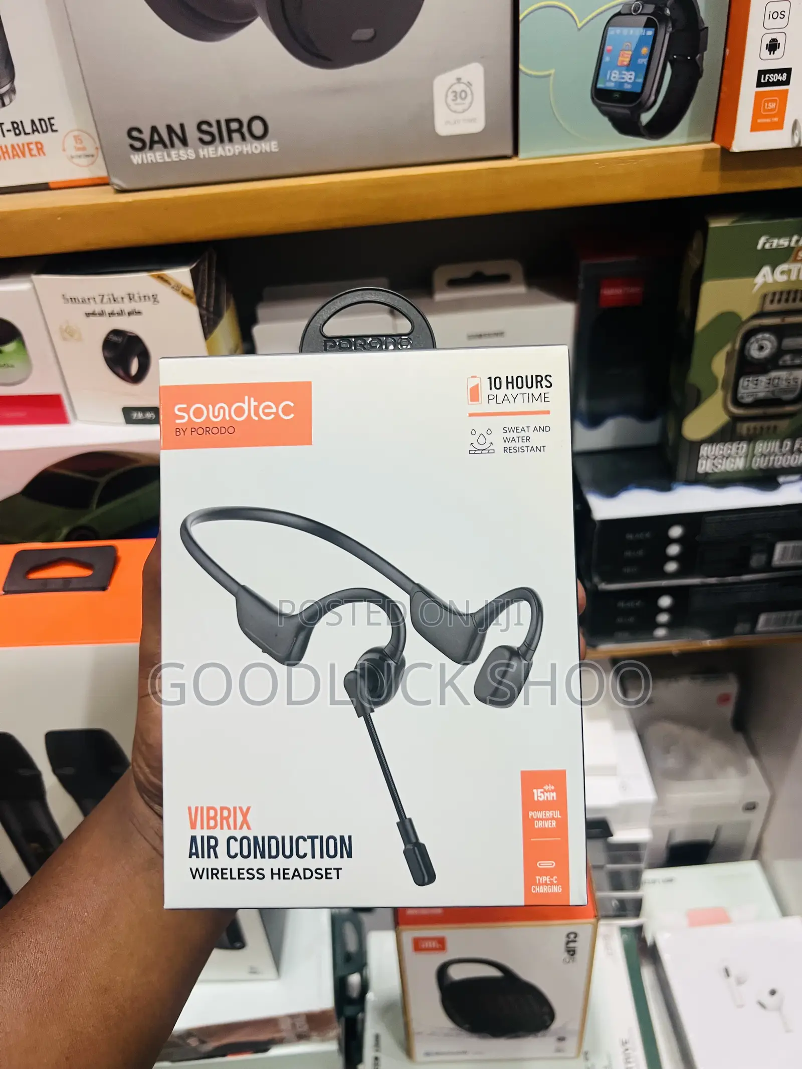 Porodo Soundtec Vibrix Air Conduction Wireless Headset