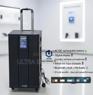 Aborder Portable Speaker Wireless Mic Spika Ya Kuchaji
50000w 12inch