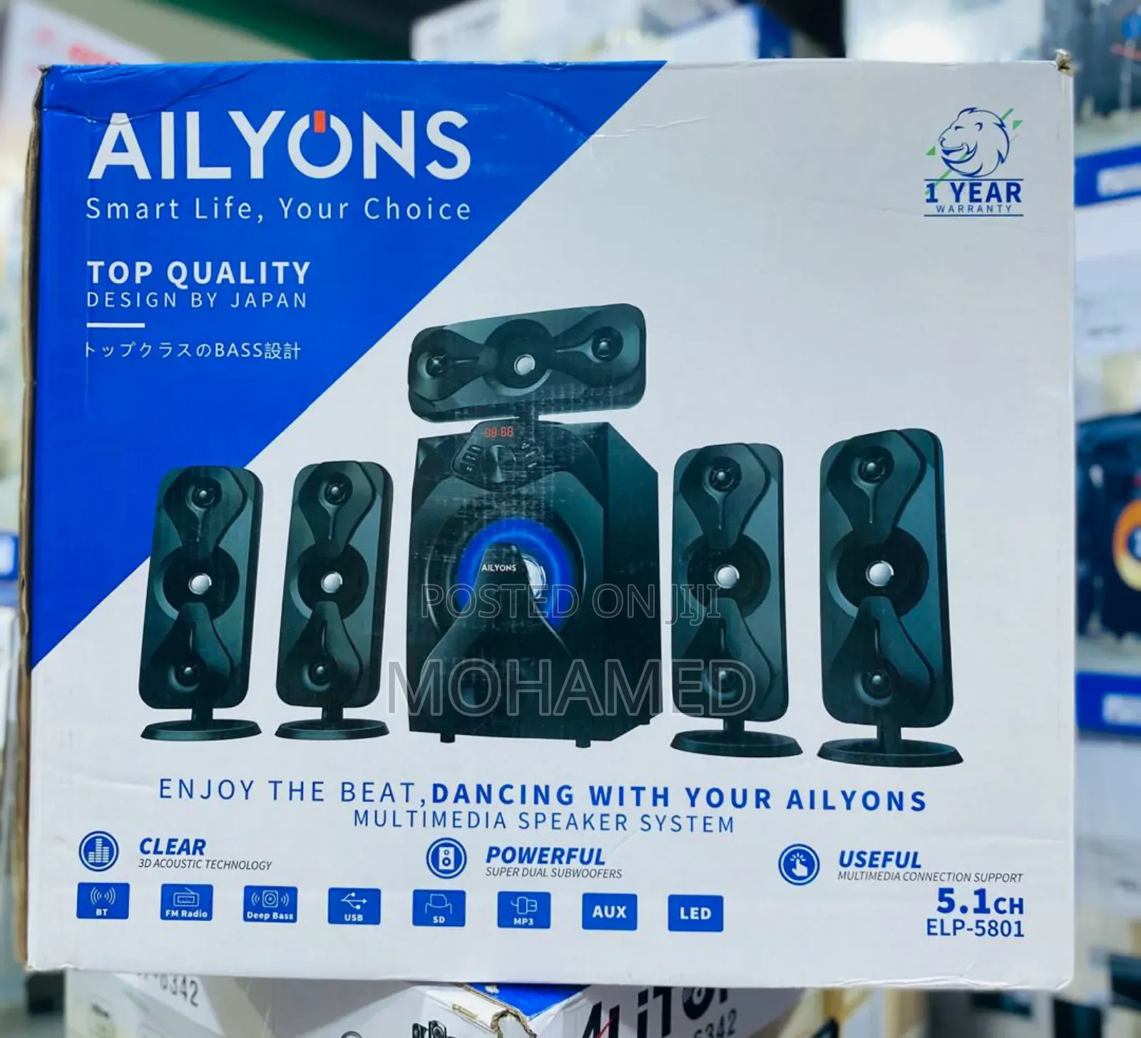 Ailyons Subwoofer 5 Speakers