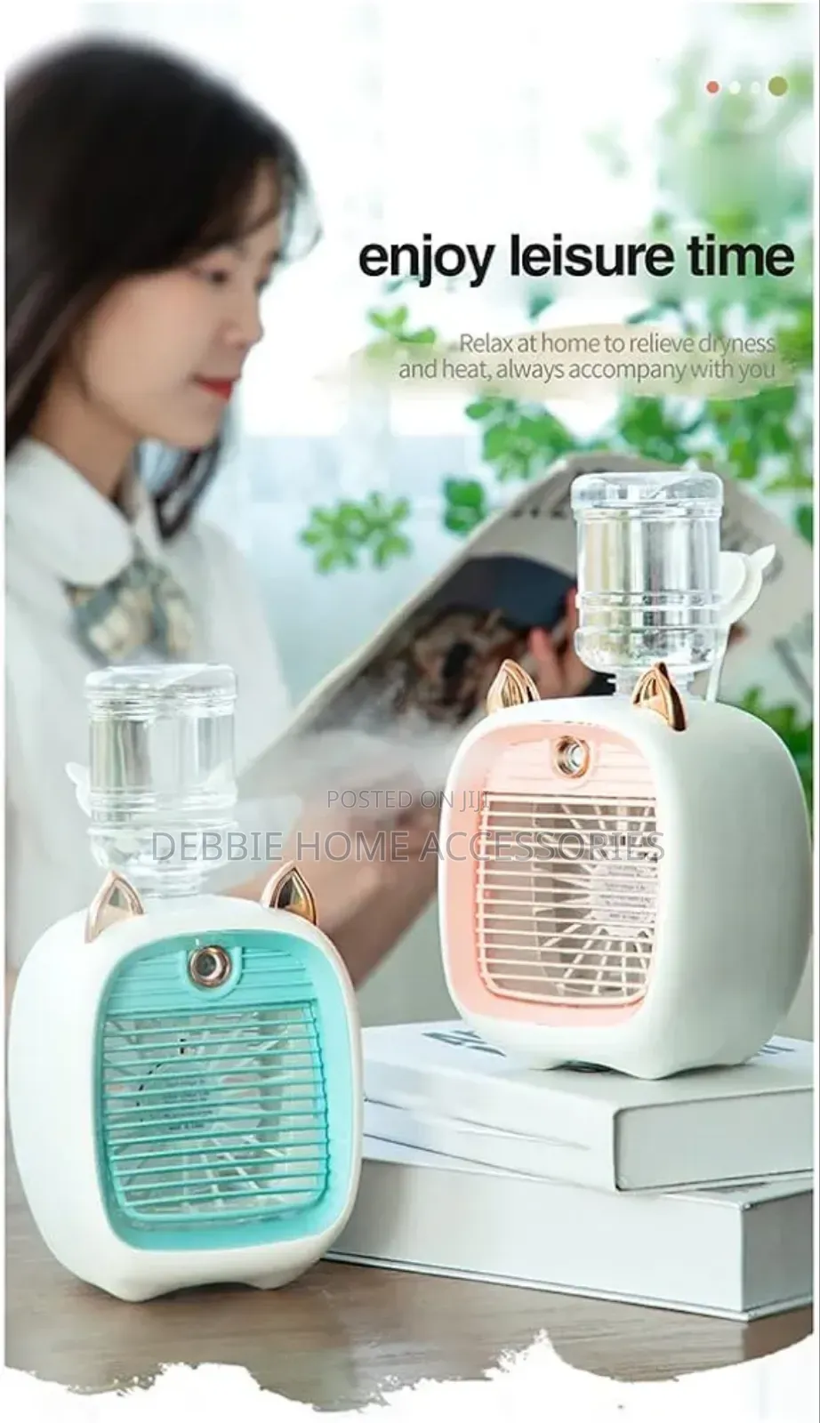 Portable Mini Air Conditioner (Spray Cooling Fan)