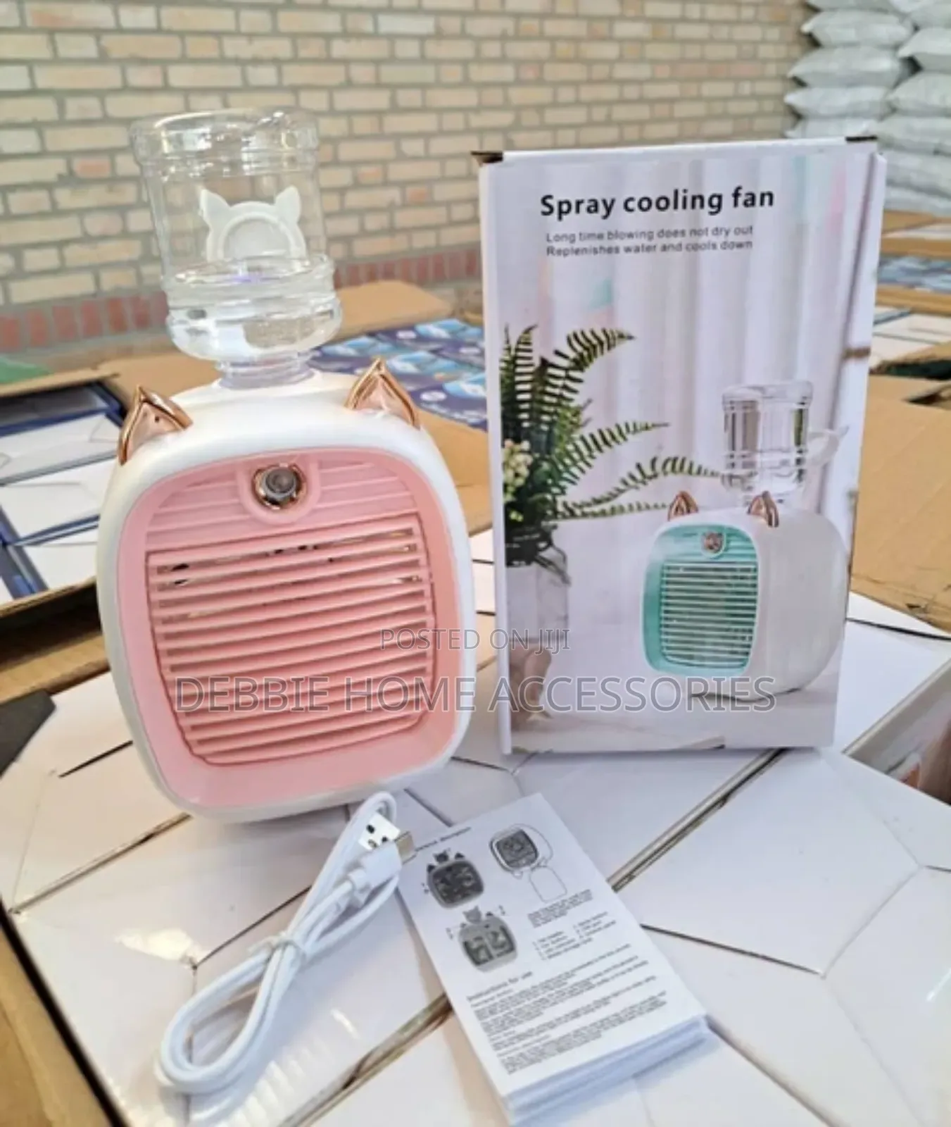Portable Mini Air Conditioner (Spray Cooling Fan)