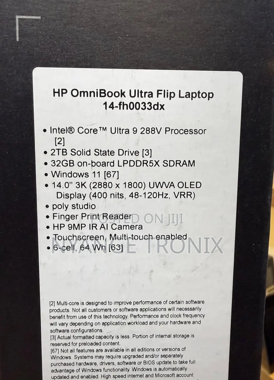 New Laptop HP OmniBook Ultra Flip 14" 32GB Intel Core Ultra 9 SSD 2T