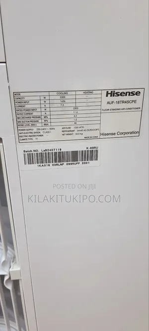 Hisense Floor Standing Air Condition 18000btu
