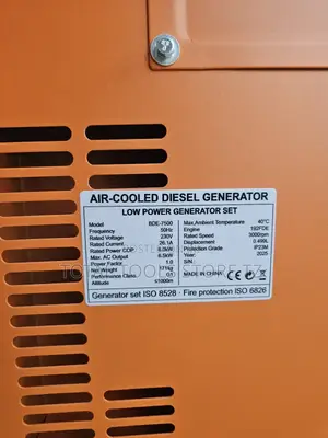 Boss Silent Diesel Generator 6.5kw