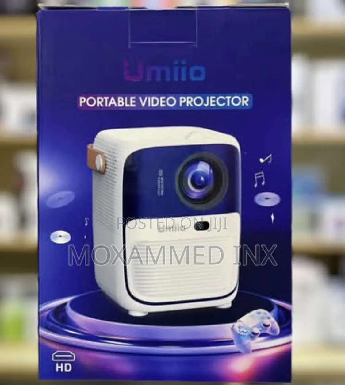 Umiio Portable Video Projector FHD Resolution Bluetooth 5g