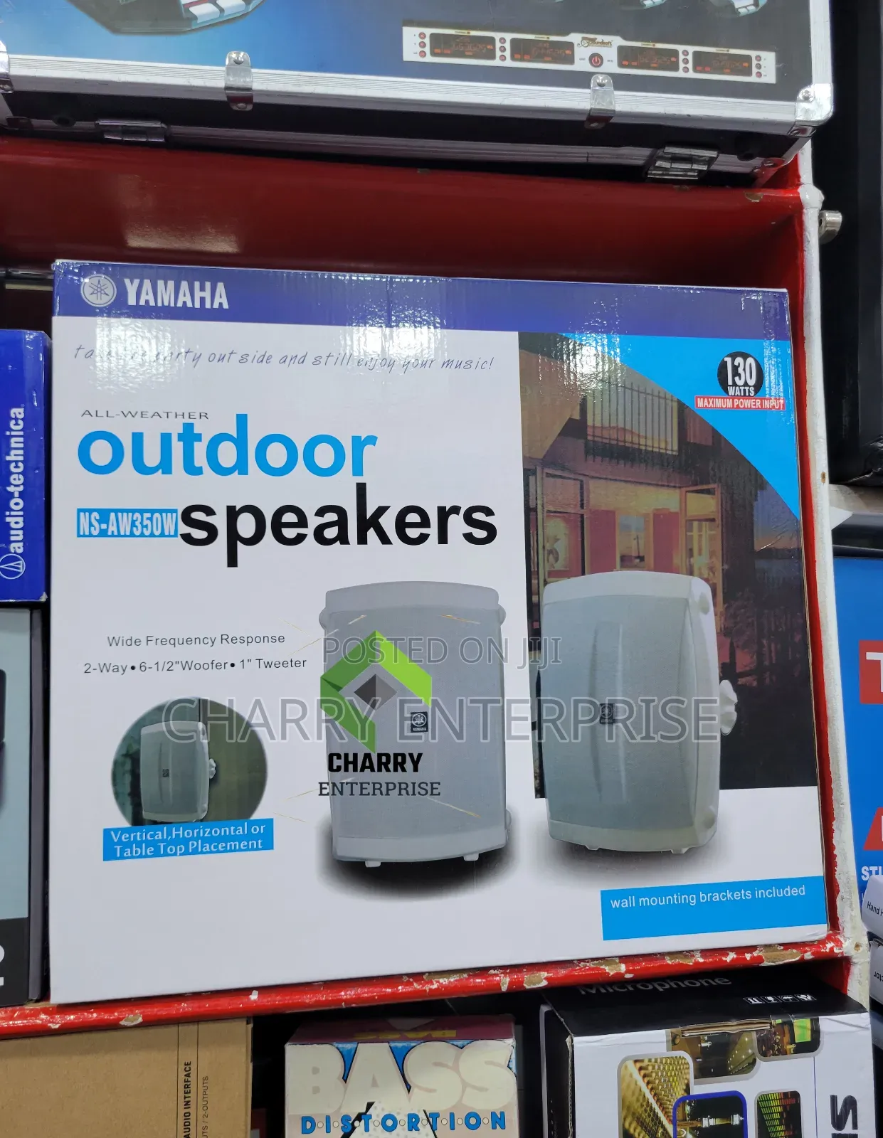 A Pair of Yamaha All-Weather Indoor/Outdoor Wall Mount Speakers 130w
