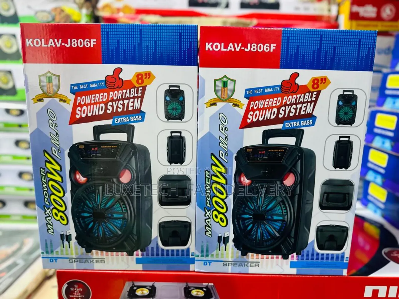 Kolav-J806f Portable Speaker - Spika Ya Matangazo
