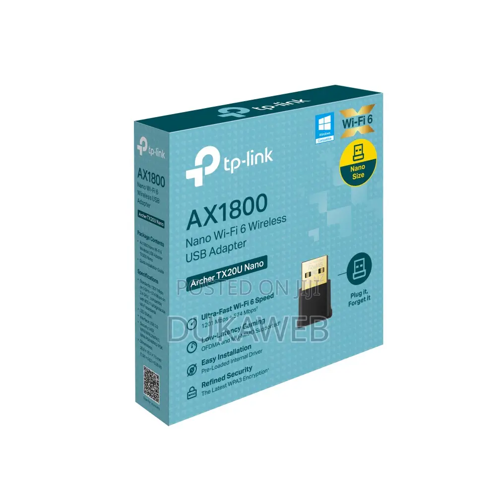 Tp-link Archer Tx20u Nano Ax1800 Wi-fi 6 Usb Adapter – Brand New