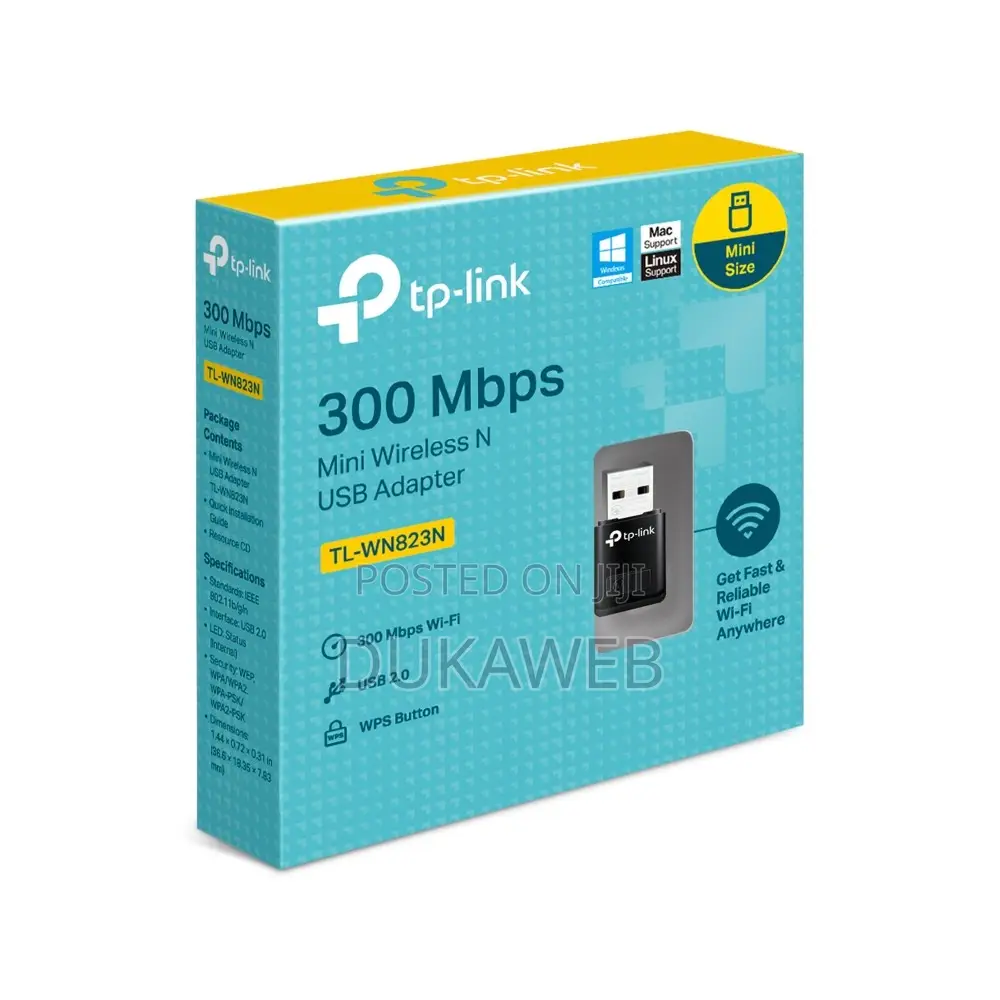 Tp-link Tl-wn823n N300 Mini Wi-fi Usb Adapter – Brand New