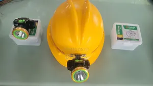 Safety Helmet With 2 Headlamps
